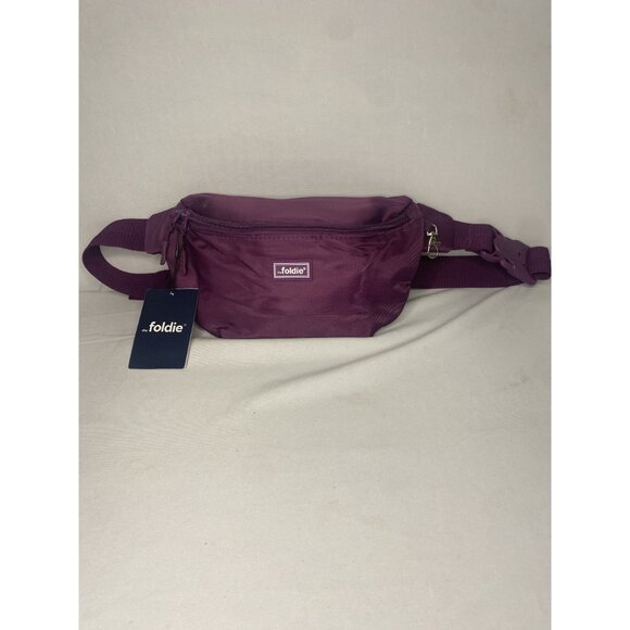 Foldie RFID Safe Purple Crossbody Fanny Pack With Cut-Resistant Strap & Lockable - Picture 3 of 4